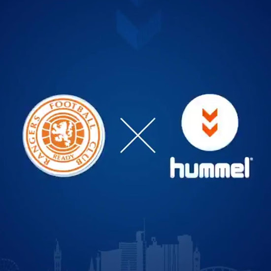 Large Hummel Rangers FC Homme 2018/19 Home Shirt-Kit-Jersey-Bleu 