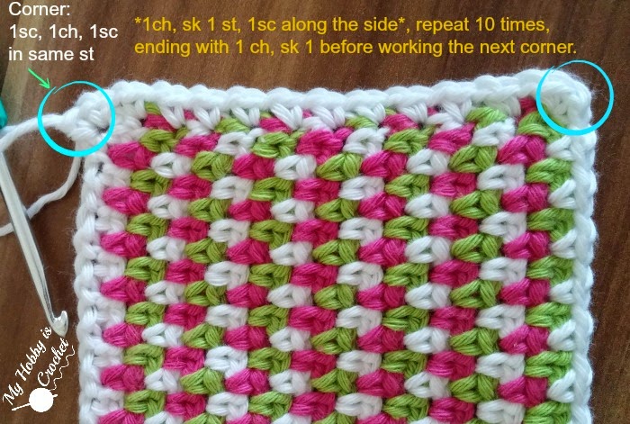 Moss Stitch Coasters - Free Crochet Pattern with Tutorial