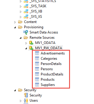 SDI/SDQ OData Adapter in HANA SPS12 - GET, PUT operation and REPLICATION flowgraph