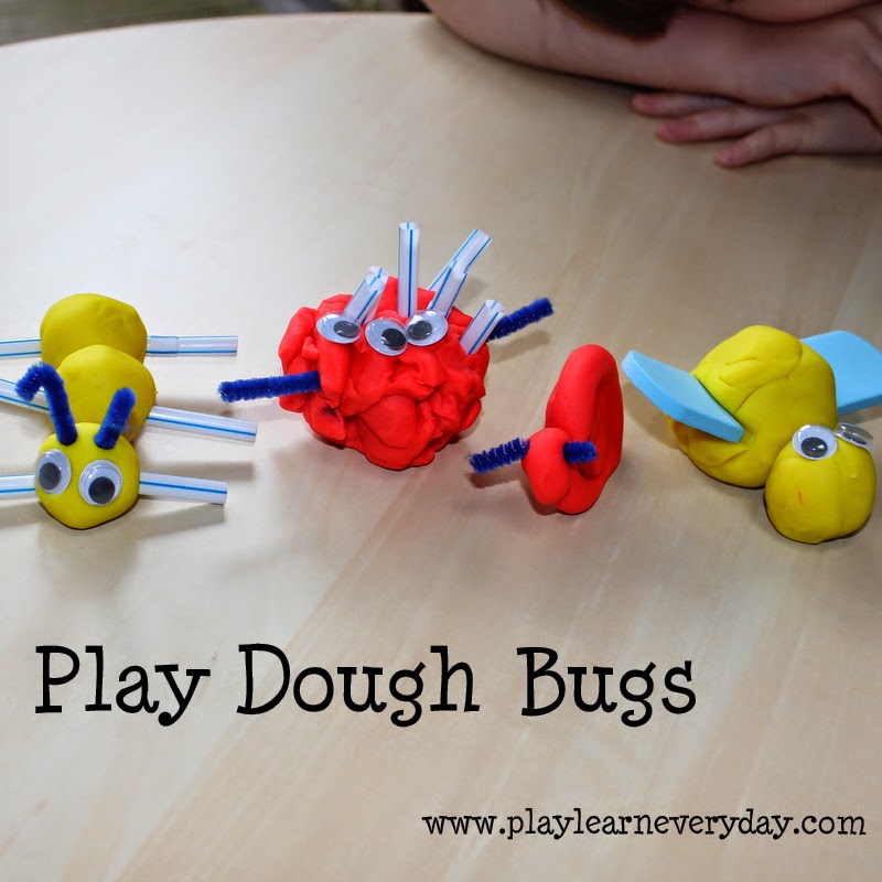 Play Dough Bugs Play and Learn Every Day
