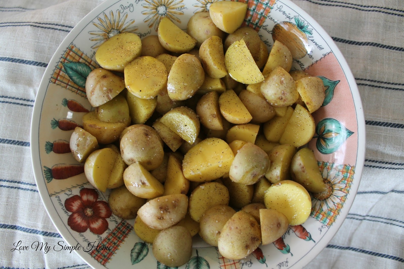 Roasted Honey Gold Potatoes love my simple home