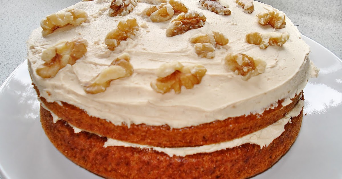 Gluten Free & Vegan Coffee and Walnut Cake GF Gluten Free SCD and Veggie