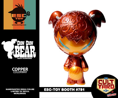 ESC Toy New York Comic-Con 2011 Exclusive Crow Crow Bear Copper Resin Figure by Erick Scarecrow