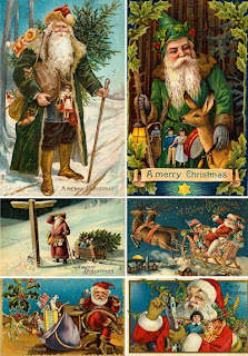 Старинные открытки с Санта Клаусом