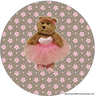 Ballerina Bear: Free Printable Candy Bar Labels. Ballerina Bear Toppers or Free Printable Candy Bar Labels.