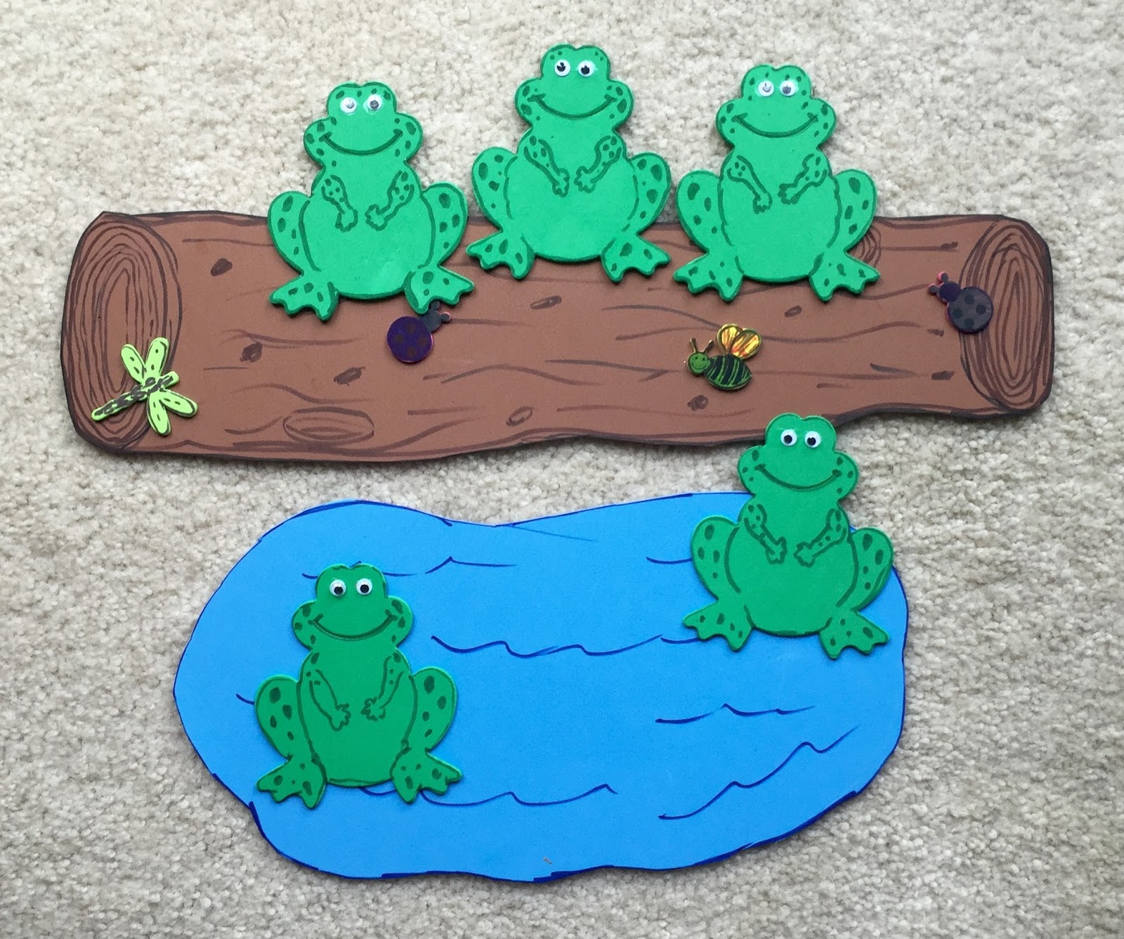 Adventures In Storytime (and Beyond): Five Green & Speckled Frogs, Five