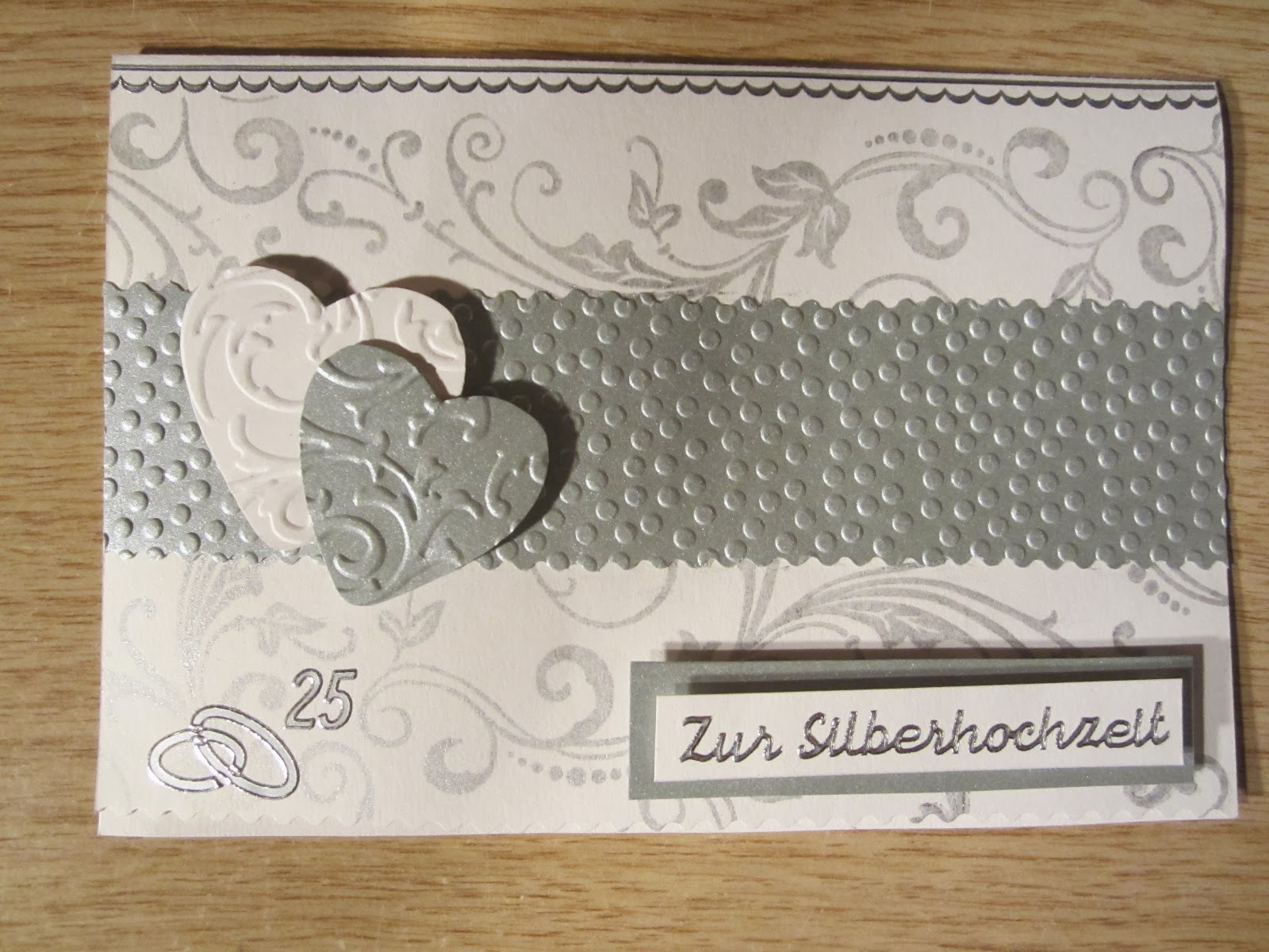 Brittas Kreativstübchen: Karte zur Silberhochzeit