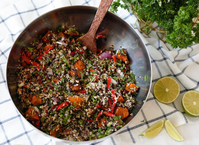 Quinoa Salad with Roast Pumpkin