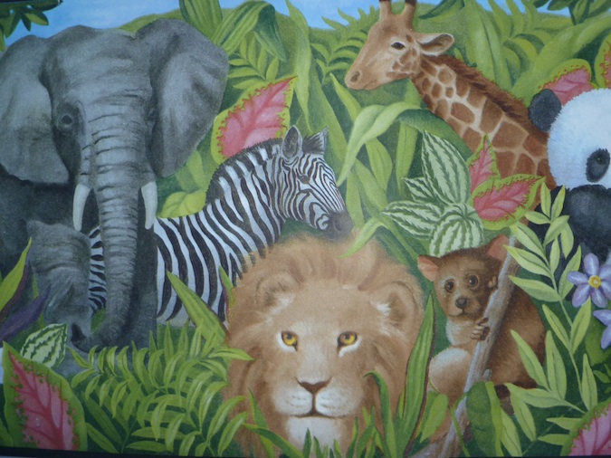 For the Love of Wallpaper ANIMAL PRINTS GALOREA DAY AT THE ZOO