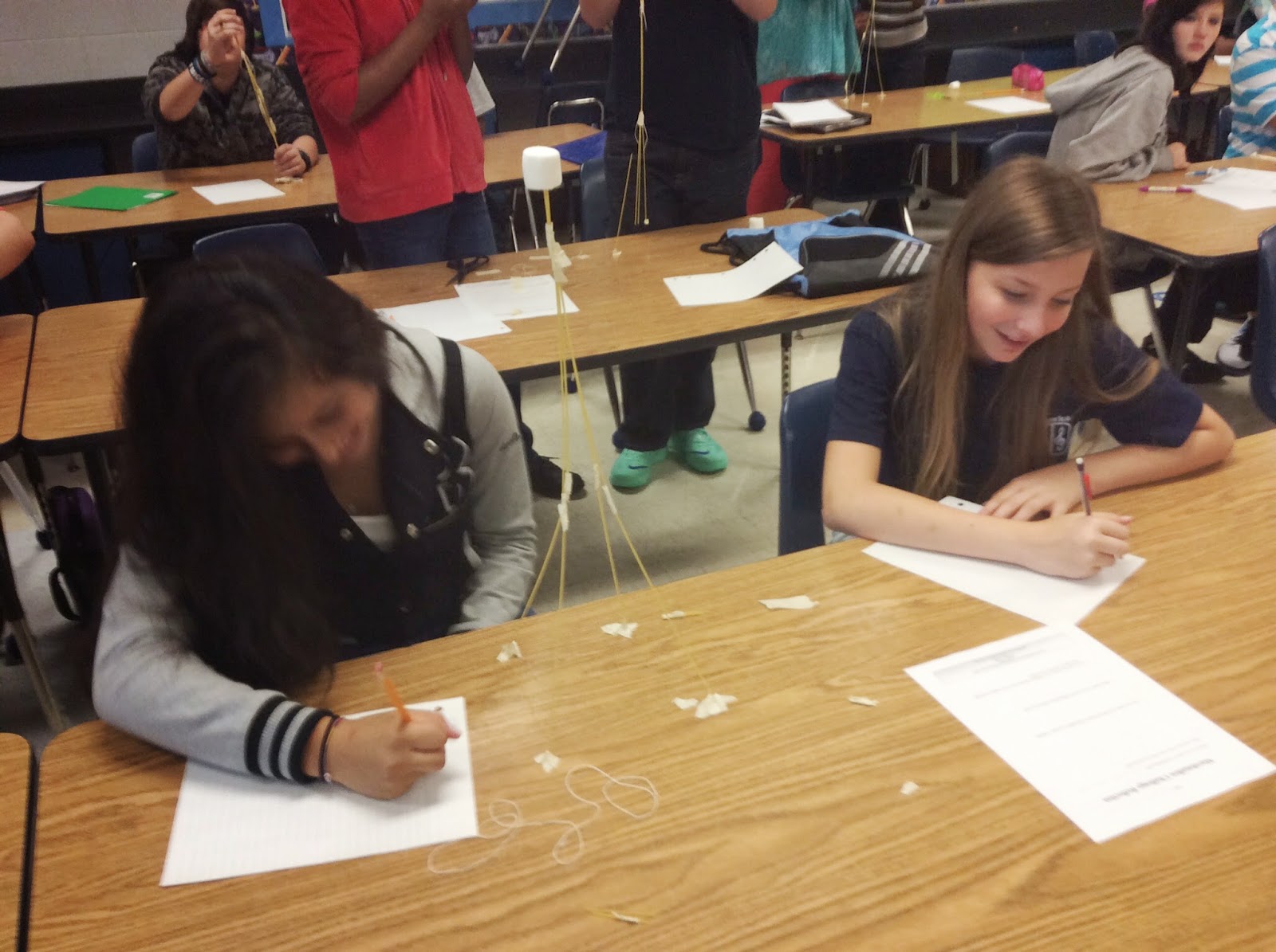 Talking Taylor Schools HOOVER MIDDLE SCHOOL Marshmallow Challenge time!