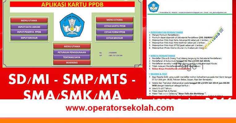 Aplikasi Ppdb 2017 2018 Terbaru Format Excel Ppdb Penerimaan Peserta Didik Baru