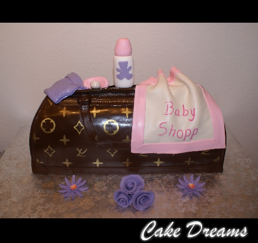CAKE DREAMS: Louis Vuitton Diaper Bag Cake
