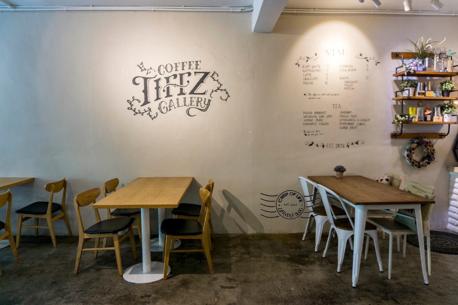 Tiffz Coffee Gallery Cafe Alor Setar, Kedah Crisp of Life