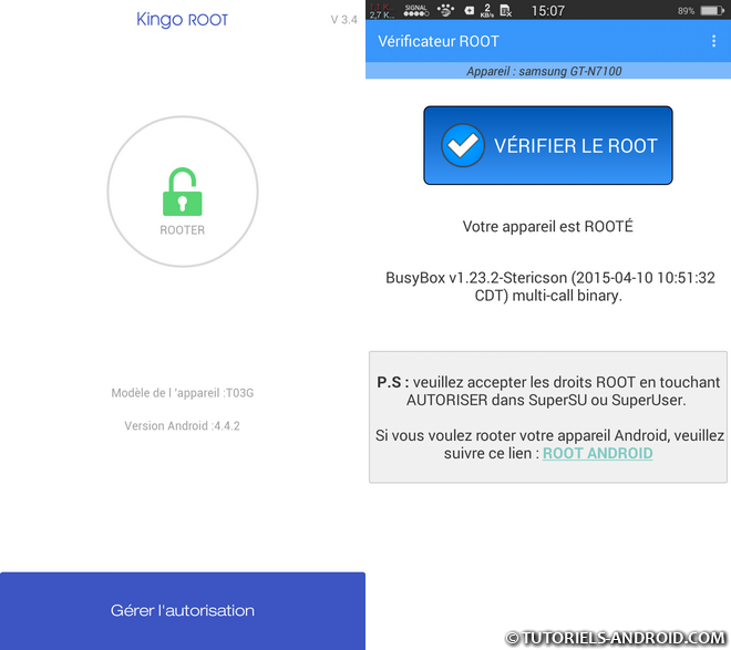 Application Android KingoROOT