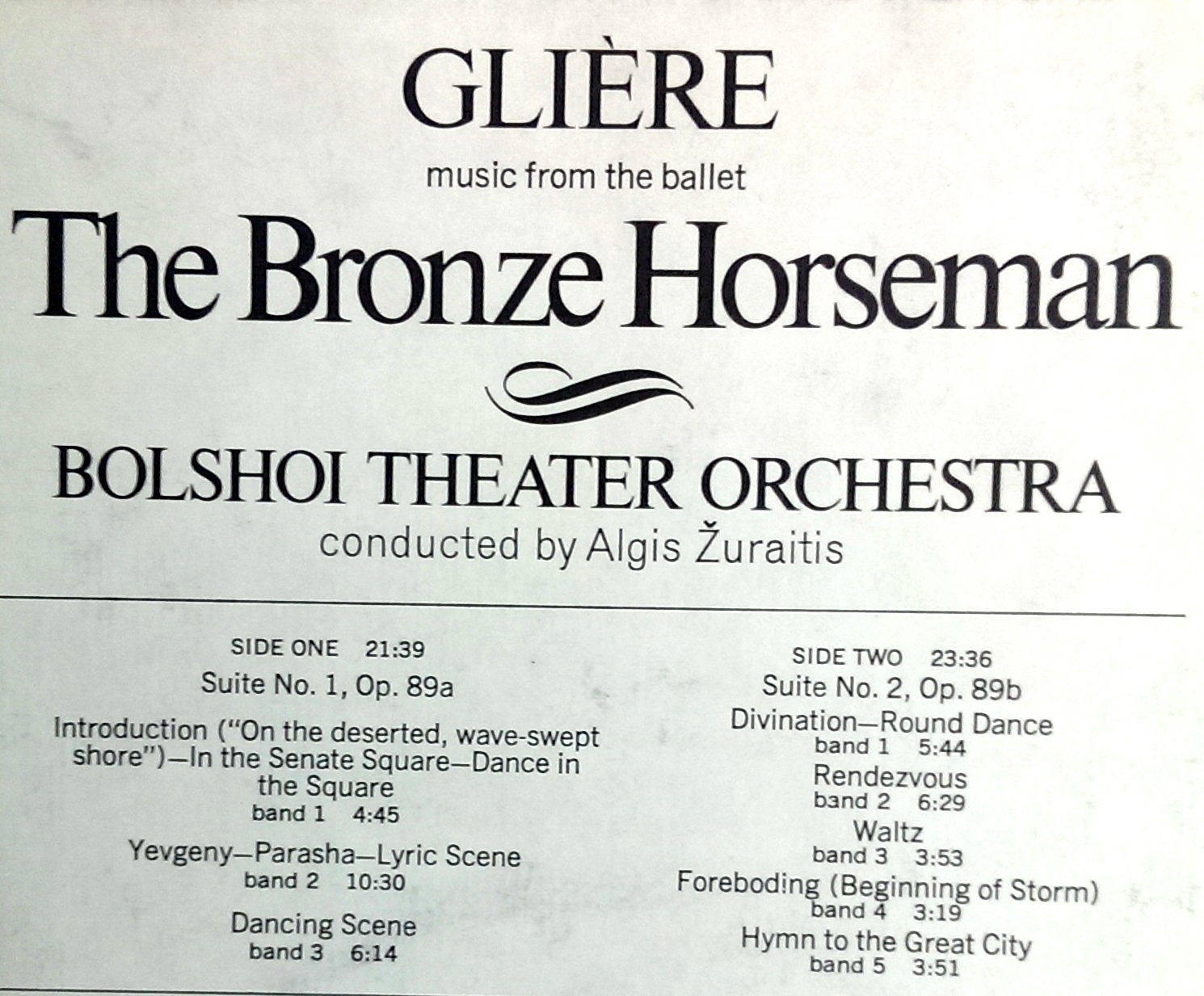 LincoonnnP 佐拉爾士 指揮 葛黎雷 青銅騎士 芭蕾 / Gliere The Bronze Horseman