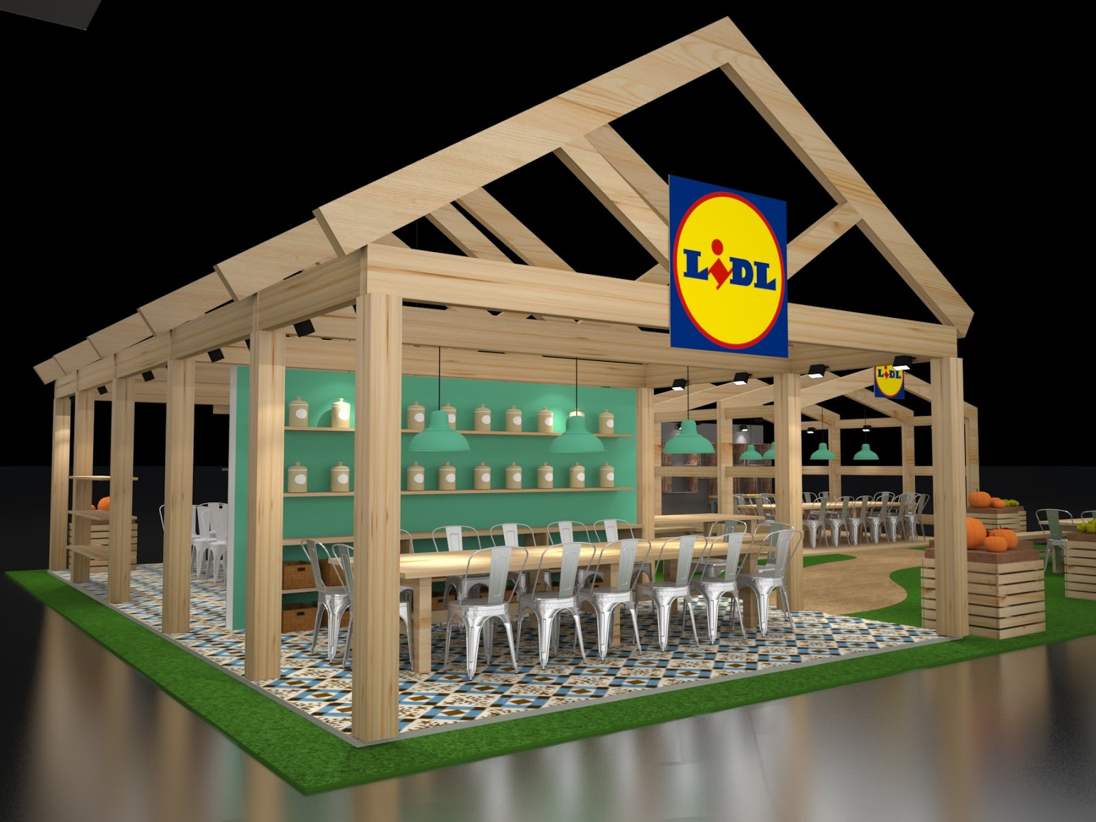 MG DISEÑO STAND LIDL (feria HANDMADE 2016) para ESPACIOS SINGULARES