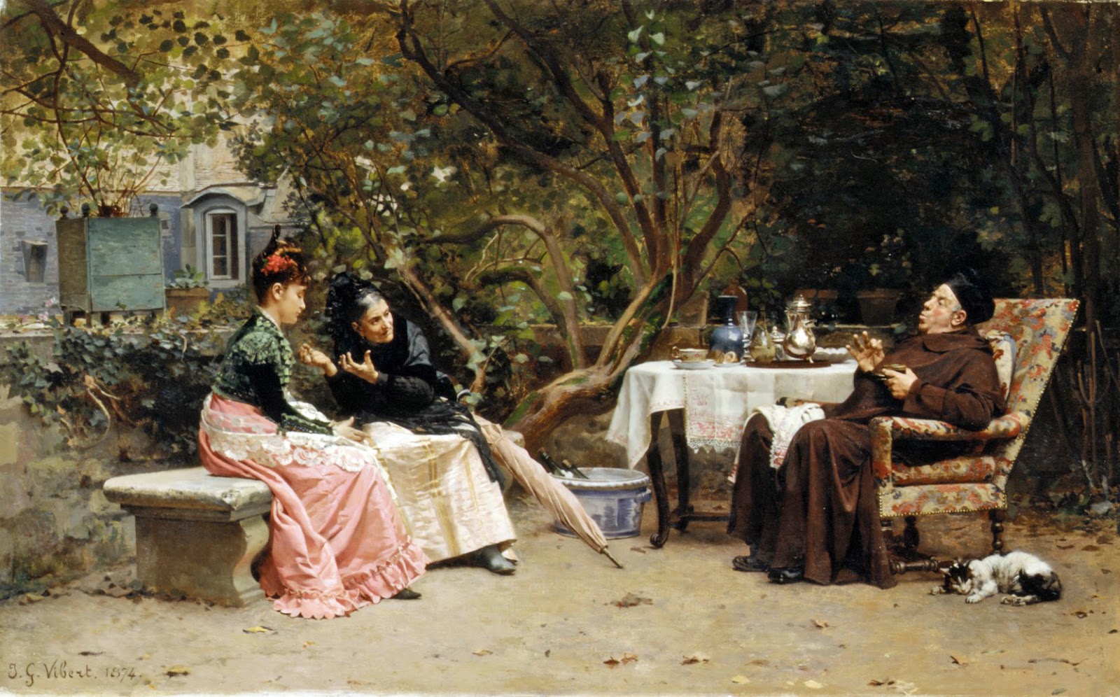 Peinture Française du 19ème Siècle The Reprimand (1874) Peinture Française du 19ème Siècle The Reprimand (1874)