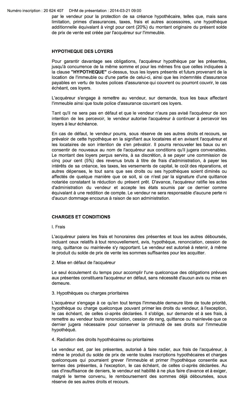 Rtf Frais Radiation Hypotheque