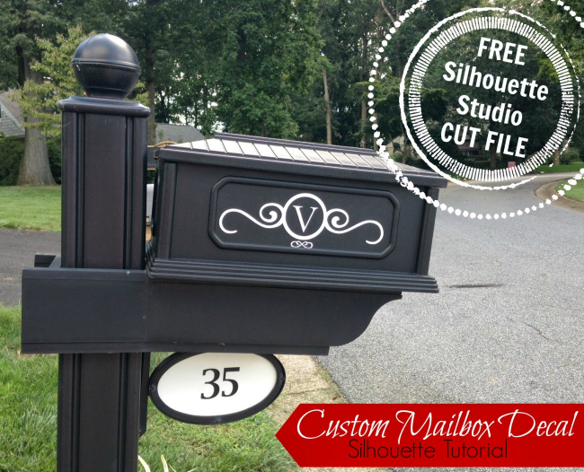 Vinyl Mailbox Decal Design Free Silhouette Studio Cut File