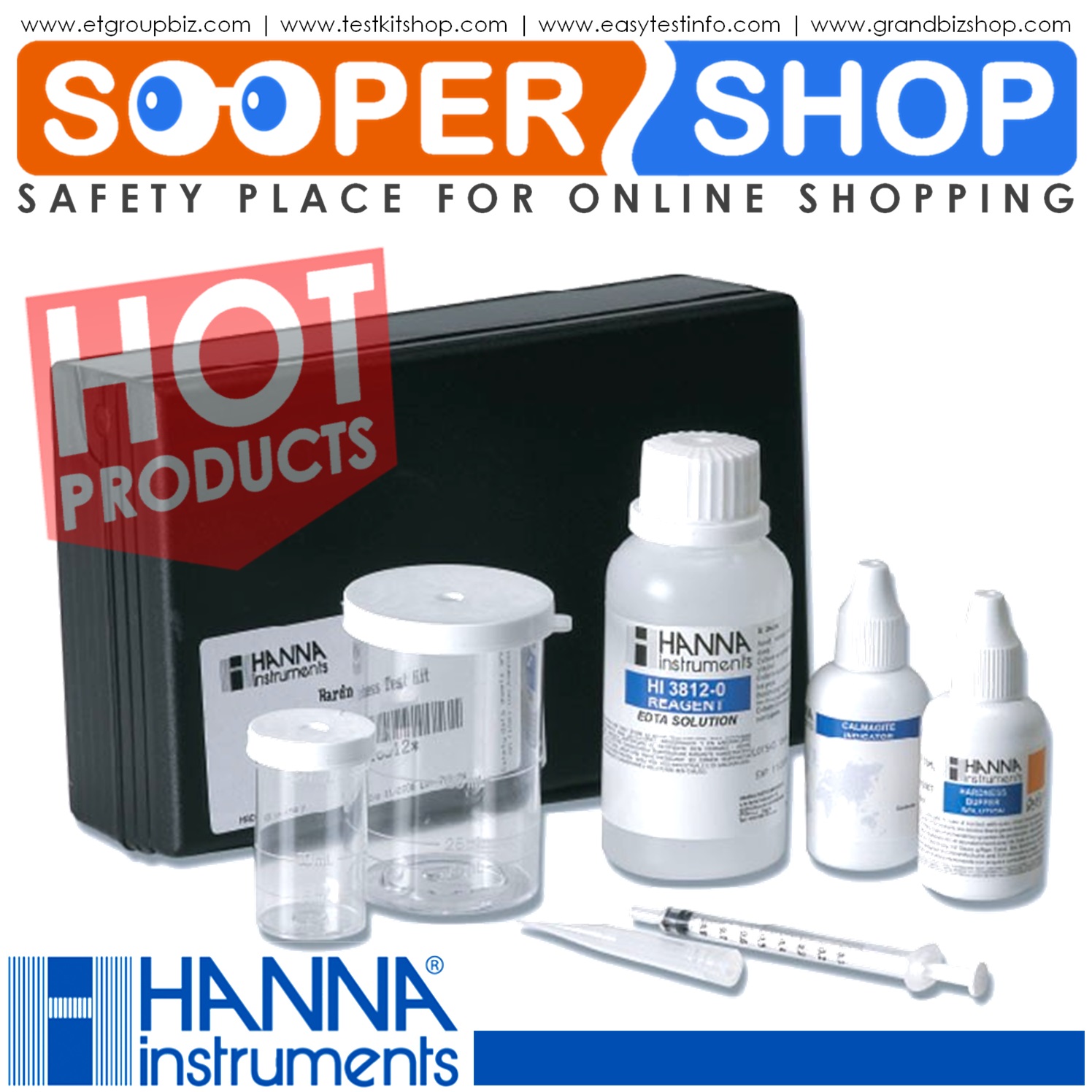 Water Hardness Test Kit (merk HANNA) HI 3812 Mazroed