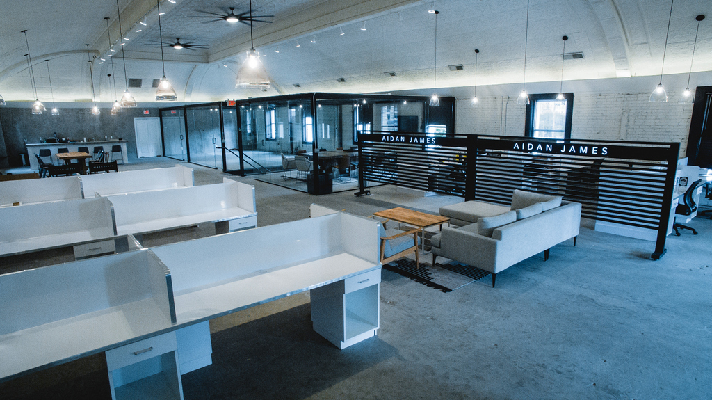 collaborative office space. a new collaborative office space has opened in downtown el paso on the second level of a historic building. (courtesy one : one) w