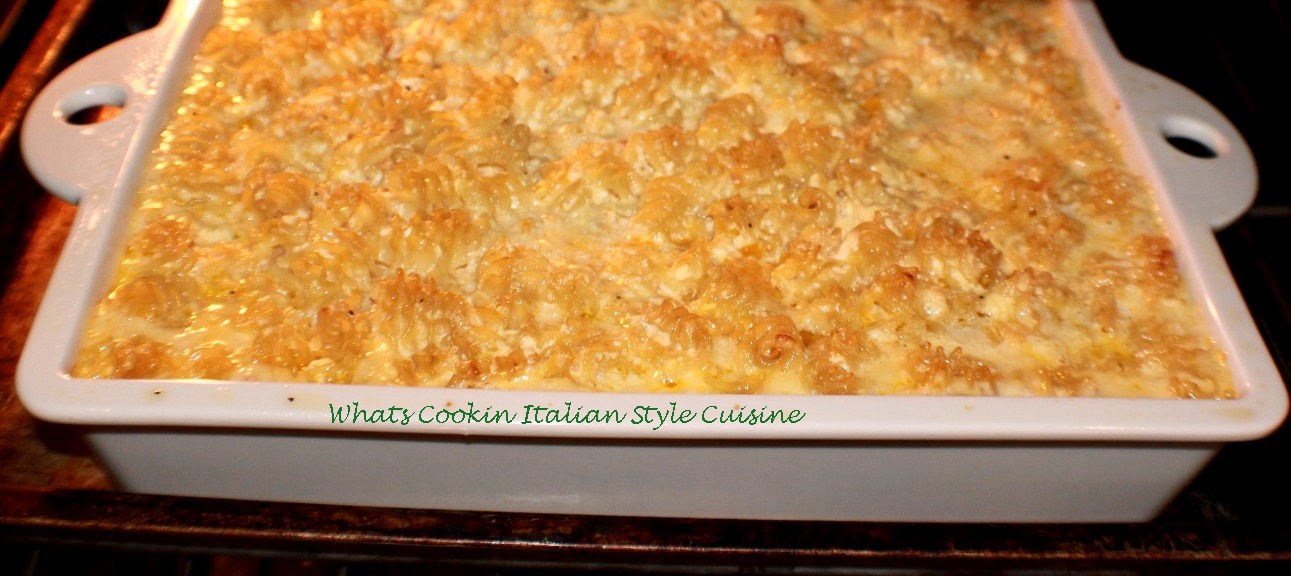 Spiral Pasta Alfredo Casserole Recipe What's Cookin' Italian Style