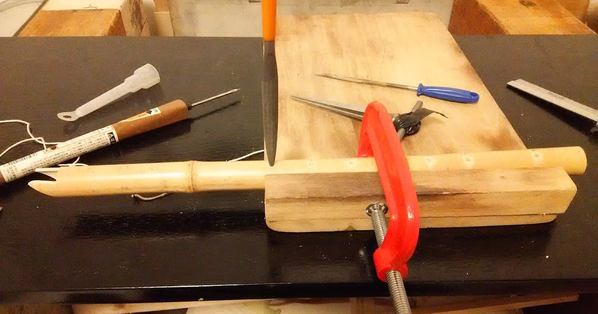I make a hole in a bamboo Homemade Bamboo SaxophoneHomemade
