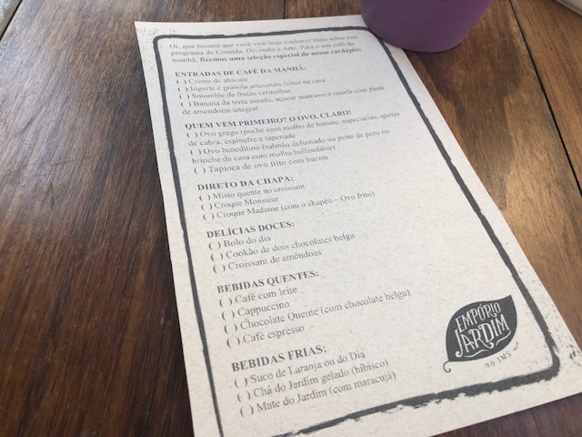 Blog Apaixonados por Viagens - Empório Jardim - Instituto Moreira Salles - Rio de Janeiro - Café da Manhã - Brunch