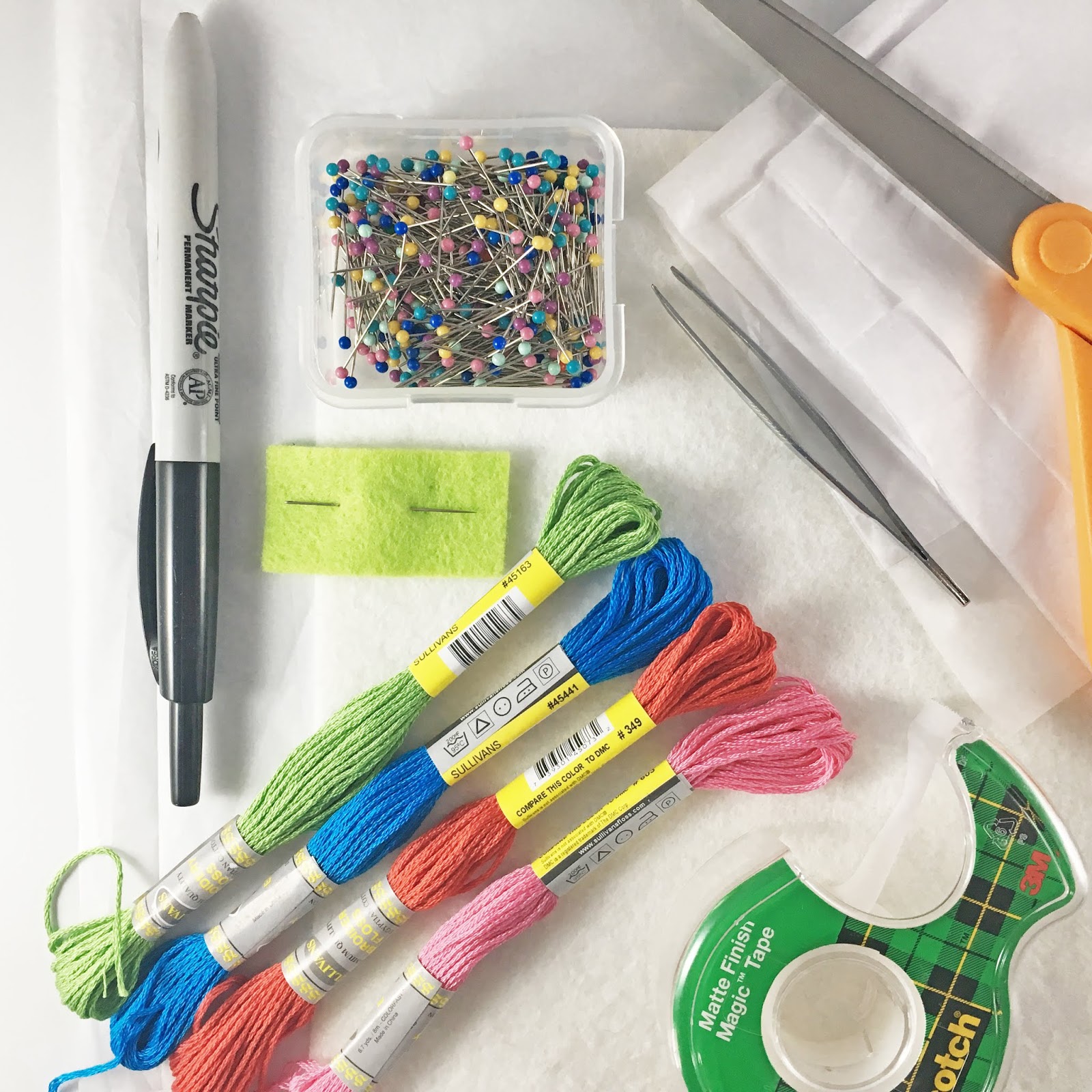 Tutorial Embroidering with Tissue Paper Templates