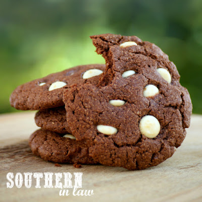 Clean Eating Friendly Chocolate White Chocolate Chip Protein Cookies Recipe  low fat, gluten free, high protein, clean eating friendly, lower sugar, refined sugar free, low carb