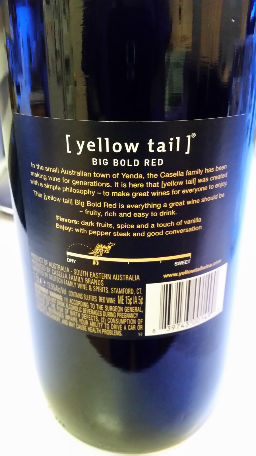 The Winos' Wine Guide Yellowtail Big Bold Red