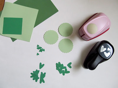 St. Patrick's Day Paper Tags - punched paper