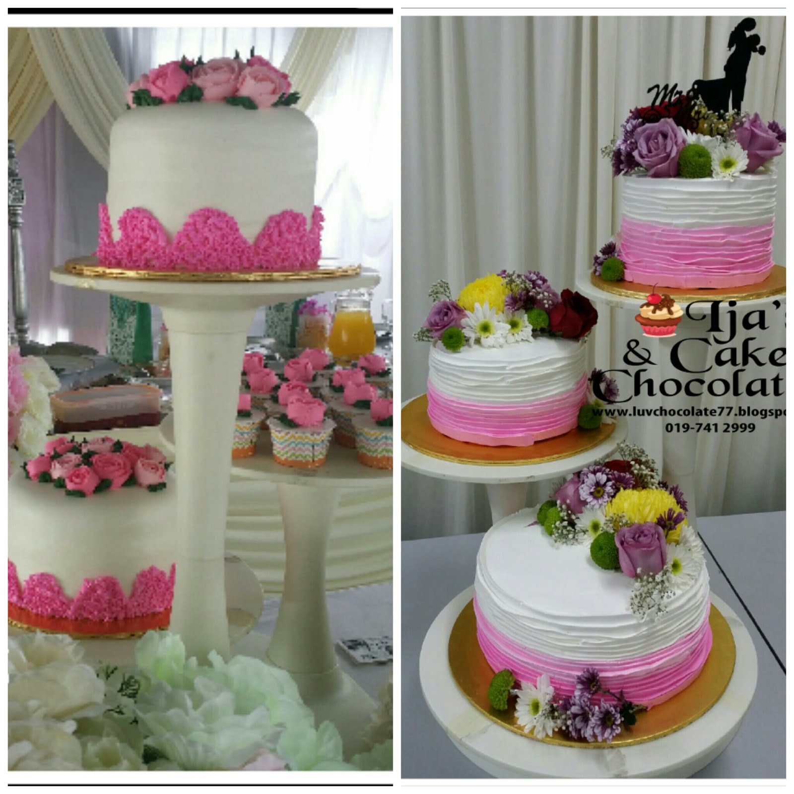 Kek fondant bentuk kapal terbang request dr Bella sbg kek hantaran