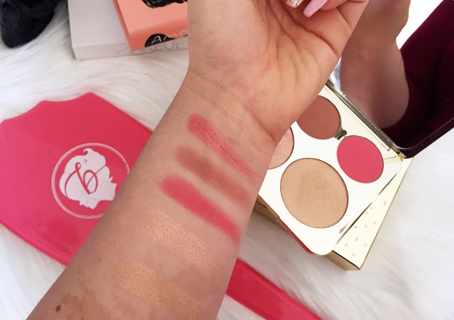 jaclyn hill, becca cosmetics, mineral blush, luminous blush, champagne collection, champagne pop, prosecco pop, amaretto, pamplemousse, rose spritz, review, swatch