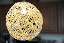 pendant string lighting own chandelier orb twine homemade glue tutorial lamp beach using fixtures ball lamps round pendants elmers ruda
