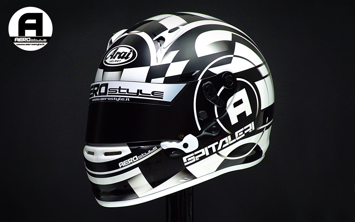 Racing Helmets Garage Arai SK6 A.M. Spitaleri 2016 by Aerostyle Aerografie