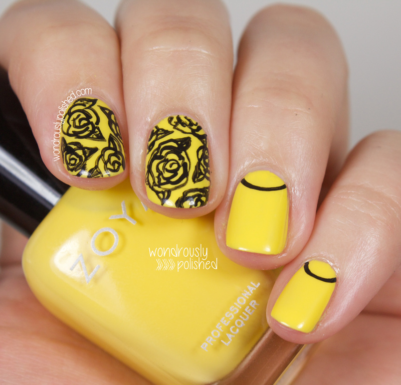Wondrously Polished: The Beauty Buffs - Yellow Trend - Nail Art