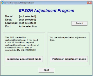 Epson L310 Resetter Epson L310 Resetter