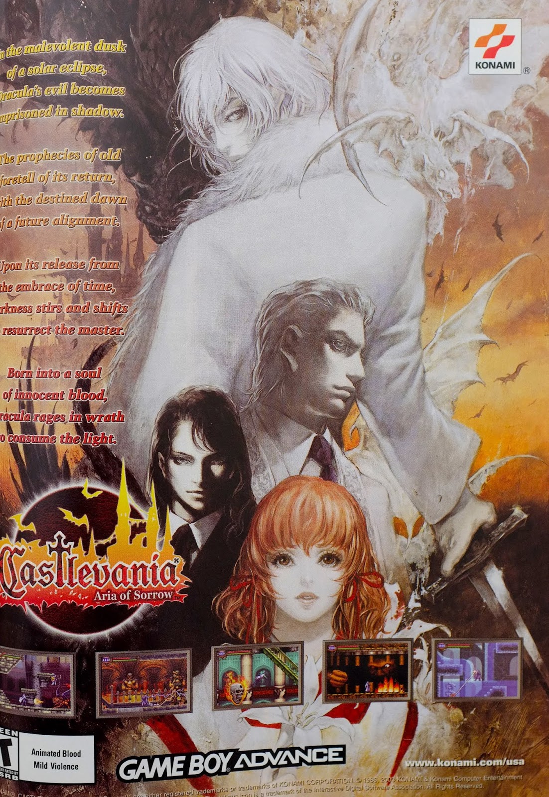 Castlevania Aria Of Sorrow Box Art