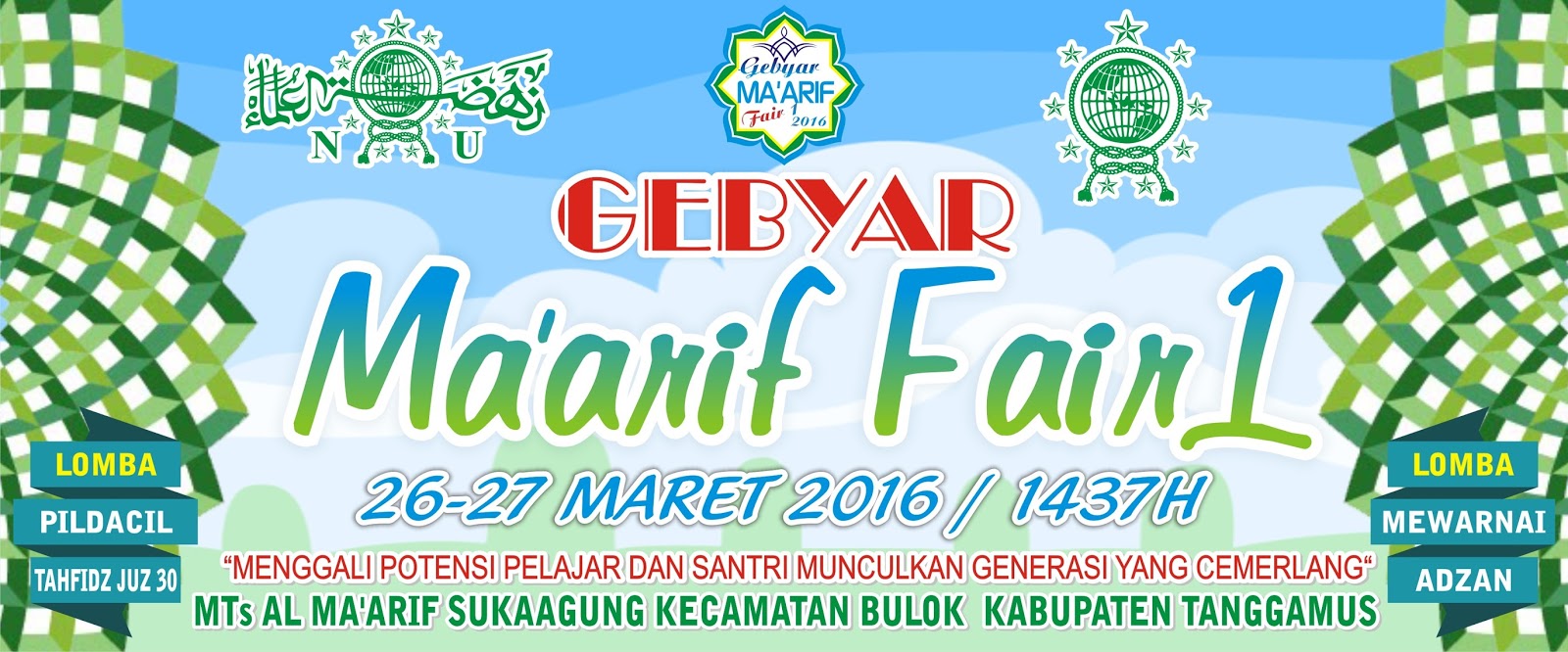 CONTOH BANNER GEBYAR MA'ARIF - Waroung Desain