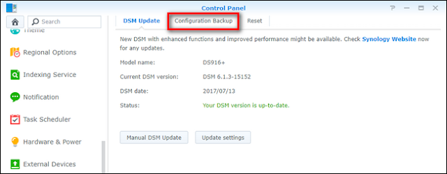 How to Back Up and Restore Your Synology NAS Configuration How to Back Up and Restore Your Synology NAS Configuration