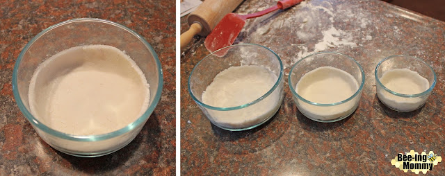 Salt Dough Jewelry Dish Step 4 & 5 - baking the salt dough