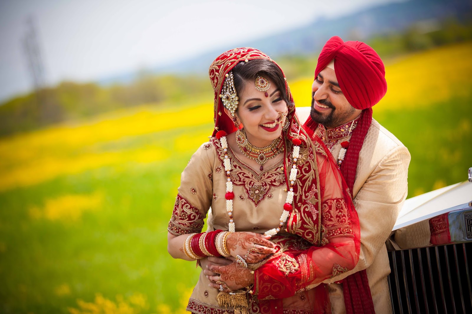 10 Beautiful  Punjabi  Couples  Wedding Photography 