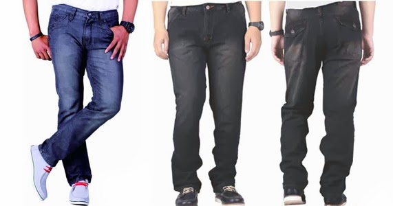 Trend Model  Celana  Jeans  Pria  Terbaru  2014 Keren