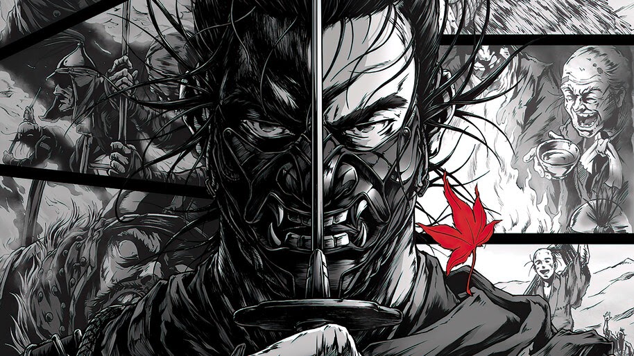 Ghost of Tsushima, Jin, Katana, Comic, Art, 4K, #7.2396