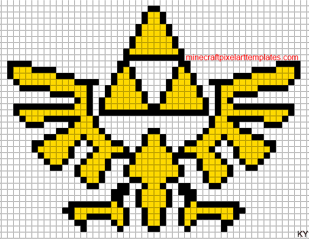 pixel art triforce