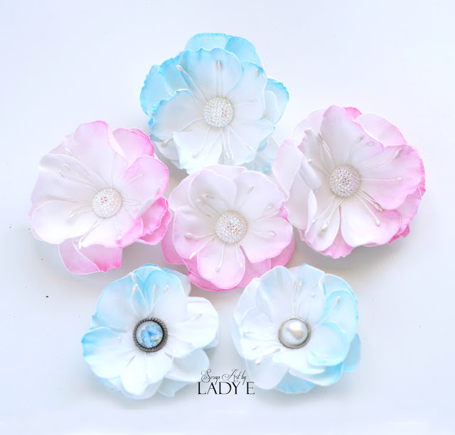 Birthday flower / Urodzinowy kwiatek - Scrap Art by Lady E