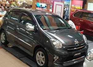 Promo Toyota Natal Tahun Baru Surabaya all new agya dark grey