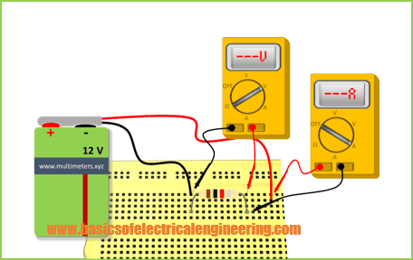 A Simple Circuit with 1k Resistor and 12 V Battery | BOEE ...
