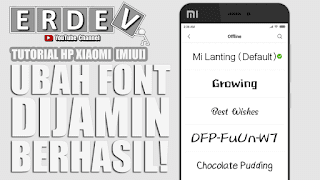 Cara Mengganti Font di HP Xiaomi MIUI Versi Terbaru